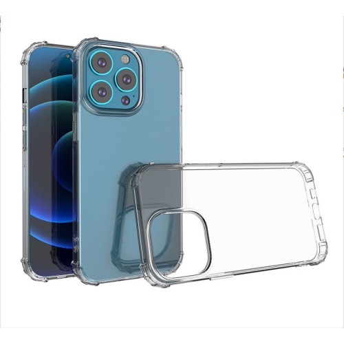 Mobile Magic for iPhone 15 Shockproof Transparent Thick TPU Case Cover - Clear