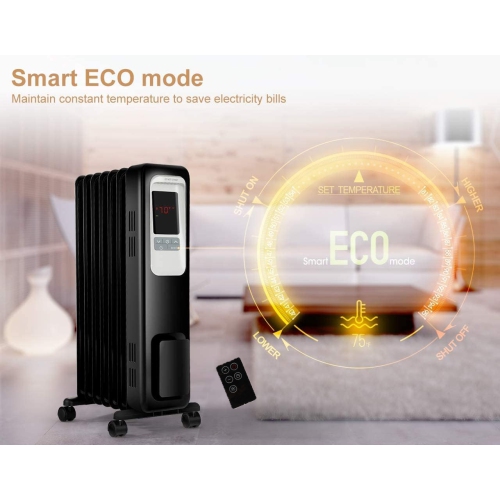 Ecohouzng Digital Oil Filled Heater with Remote