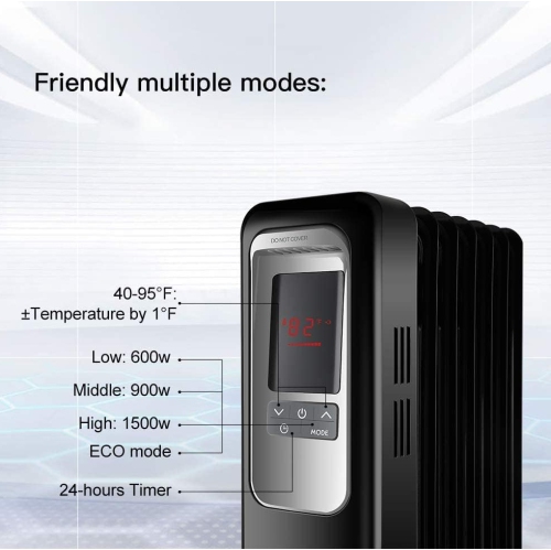 Ecohouzng Digital Oil Filled Heater with Remote