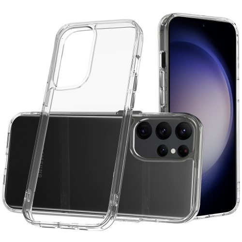 Mobile Magic For Samsung Galaxy s24 Plus PURE CRYSTAL Transparent Thick 2.0mm ShockProof Chromed Buttons Case Cover - Clear