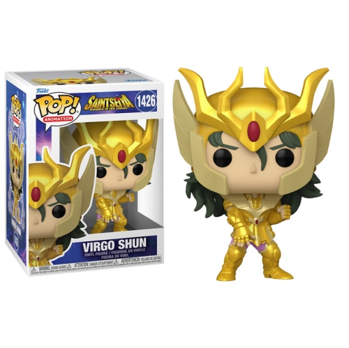 FUNKO  Pop Animation Saint Seiya Vinyl Figure Virgo Shun #1426 In Gold