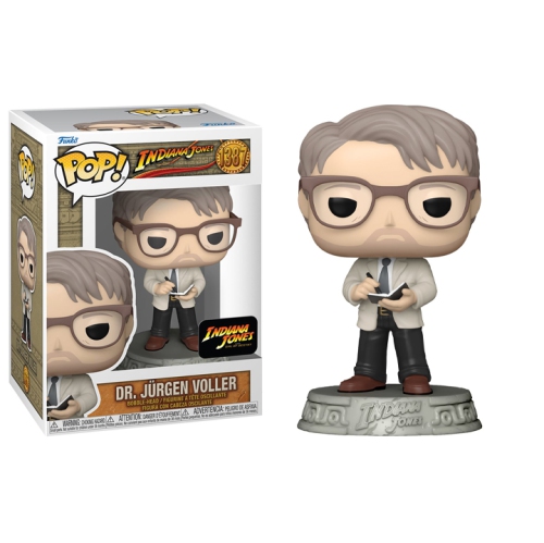 Funko Pop! Movies Indiana Jones and the Dial of Destiny Vinyl Bobble-Head Dr. Jürgen Voller #1387 Sticker on box may vary*