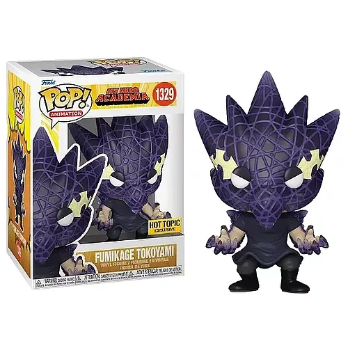 FUNKO  Pop Animation My Hero Academia Vinyl Figure Fumikage Tokoyami #1329 Hot Topic Exclusive