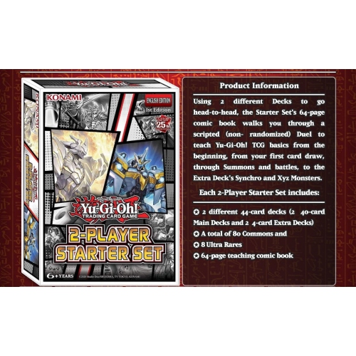 Konami YuGiOh! Trading Card Game: 2-Player Starter Set 88 Cards & Comic
