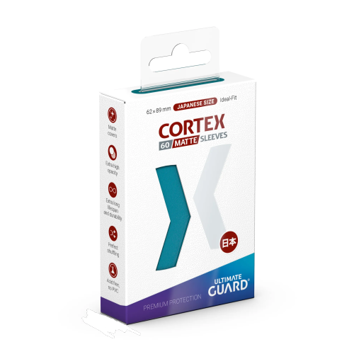 Ultimate Guard Cortex Sleeves Japanese Size: Matte Petrol 60 Sleeves per Pack