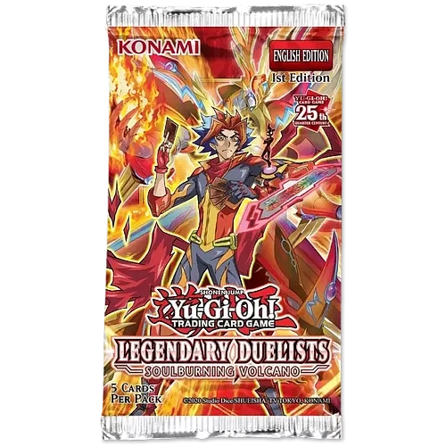 Konami YuGiOh! Trading Card Game: Legendary Duelists - Soulburning Volcano Booster Pack 5 cards per pack