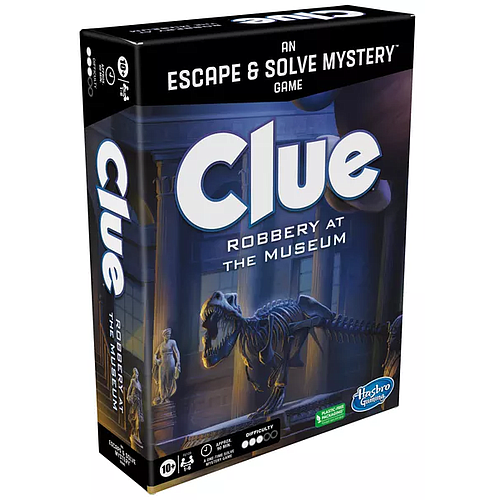 Hasbro Gaming Clue: Robbery at the Museum 1-6 players, ages 10+, 90 minutes