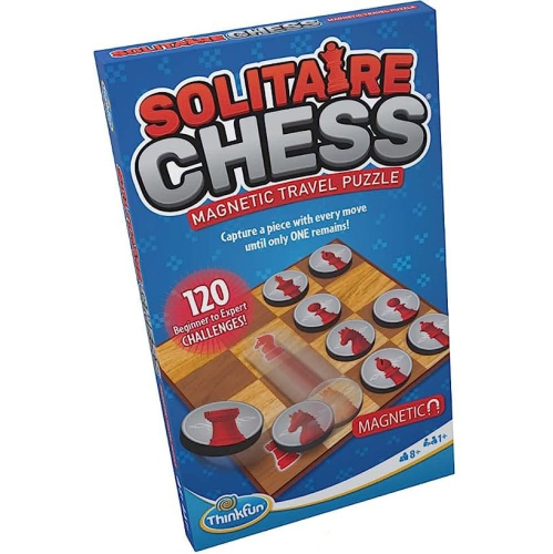 ThinkFun Solitaire Chess Magnetic Travel Puzzle 1+ players, ages 8+