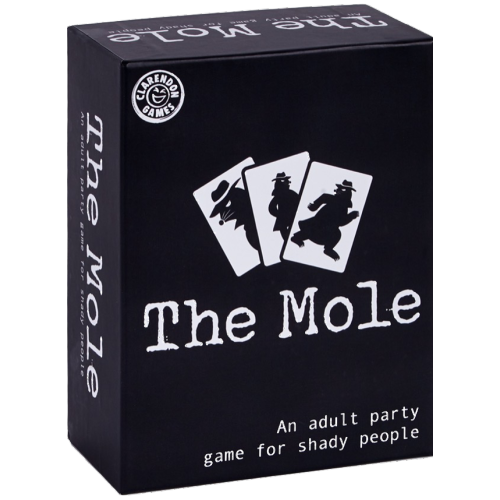 CLARENDON GAMES  The Mole 3-8 Players, Ages 17+, 30 Minutes