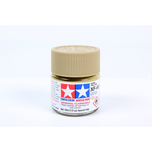 TAMIYA  Color Acrylic Paint Mini Xf-60 Dark (81760) Plastic Model Kit Paint In Yellow