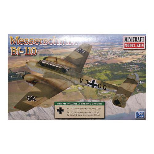 MINICRAFT MODEL KITS  Messerschmitt Bf-110 (14626) 1:144 Scale Airplane Plastic Model Kit