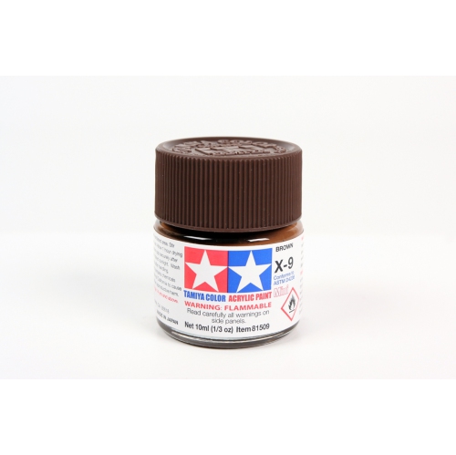 TAMIYA  Color Acrylic Paint Mini X-9 (81509) Plastic Model Kit Paint In Brown