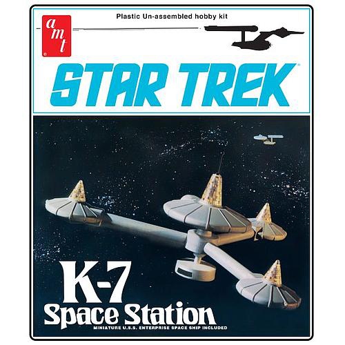 ALUMINUM MODEL TOYS  (Amt) Star Trek K-7 Space Station (Am1415) 1:7600 Scale Ship Plastic Model Kit