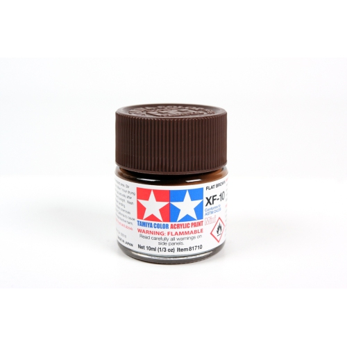 TAMIYA  Color Acrylic Paint Mini Xf-10 Flat (81710) Plastic Model Kit Paint In Brown