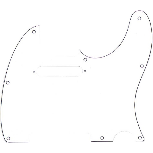 FENDER  8-Hole Mount Telecaster Pickguard - 3-Ply In White