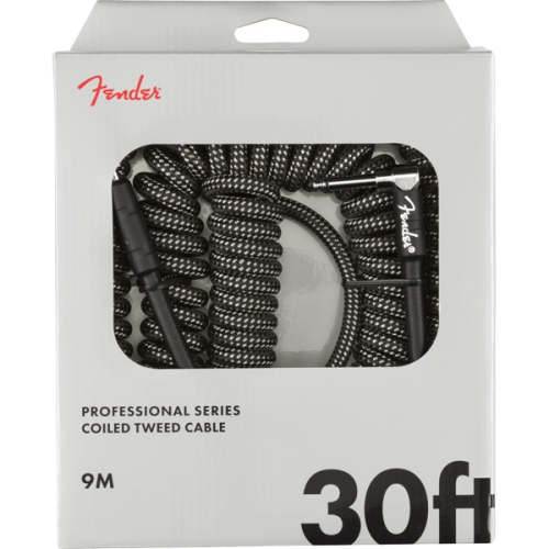 Fender Professional Coil Cable - 30' Gray Tweed