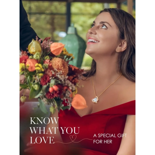 Silver & Rose Gold Love Heart Pendant Necklaces for Women: Birthstone Crystals, Christmas & Valentine's Day Jewelry Gifts