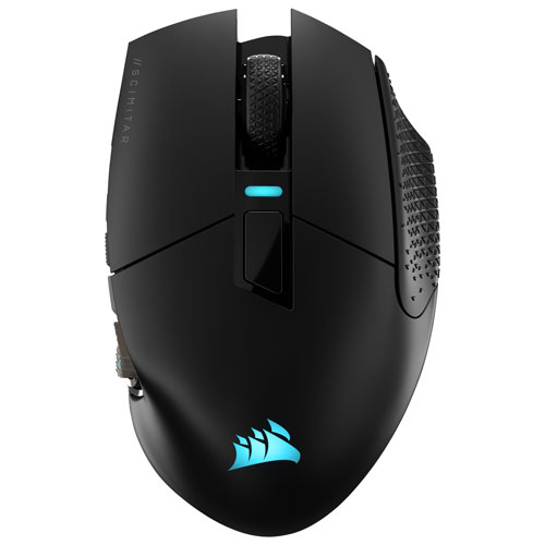 Corsair Scimitar Elite 26000 DPI Wireless Optical MMO Gaming Mouse - Black