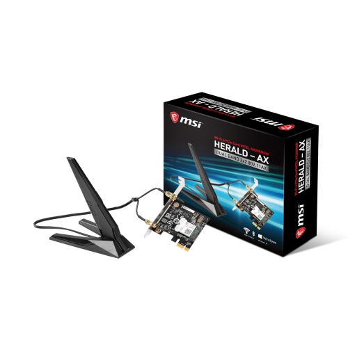 MSI WiFi 7 PCIe WiFi Card with Bluetooth 5.4, MU-MIMO, tri-band 2.4/5/6Ghz, 11