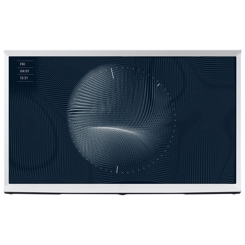 Refurbished - Samsung The Serif 55" 4K UHD HDR QLED Tizen Smart TV (QN55LS01BAFXZC) - 2022 - Cloud White - *BC/AB/SK/MB DELIVERY ONLY*