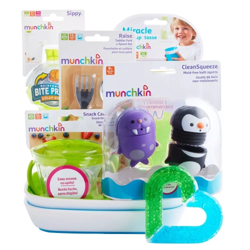 Panier-cadeau d'anniversaire de 1st $ pour bébé de Munchkin - neutre