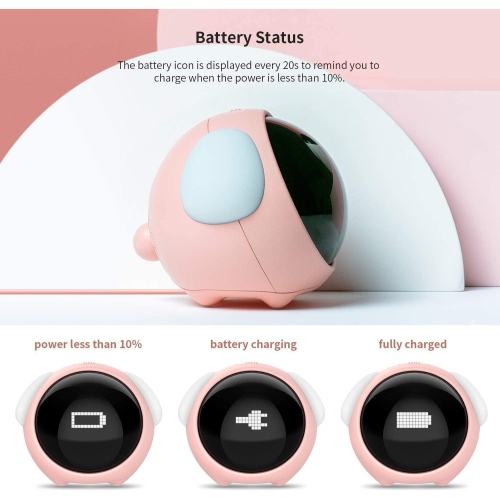 Kids Emoji Alarm Clock with Dual Alarms, Adjustable Brightness Night Light, Voice-Activated, Temperature Detection - Perfect Wake-Up Clock and