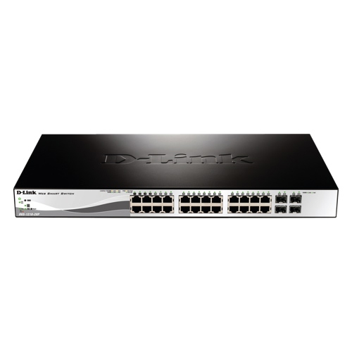 Commutateur PoE Gigabit à 24 ports WebSmart de D-Link avec 4 ports SFP