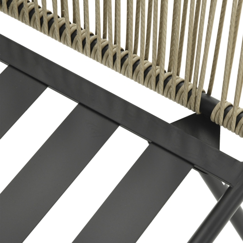 Outsunny 3 Pieces Wicker Patio Furniture Set, Rattan Bistro Set with Coffee Table and Cushions, Outdoor Conversation Set for Garden, Porch, Balcony,