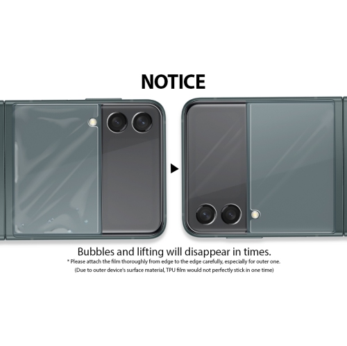 Whitestone Premium Film Screen Protector for Galaxy Z Flip 3 [Anti-Shock, Self Healing EPU Film] - 1 Pack