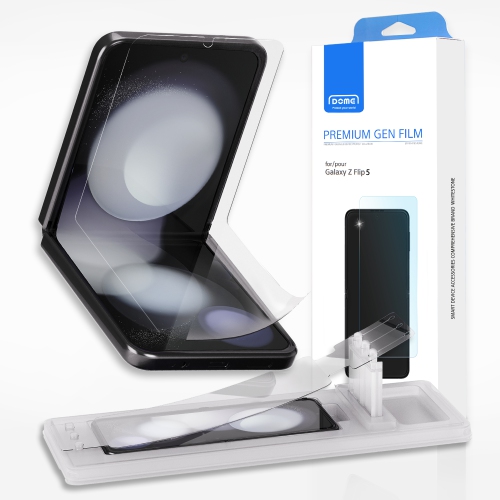 DOME GLASS  Whitestone Gen Film Screen Protector for Galaxy Z Flip 5 [Anti-Bubble HD Clear, Easy Install] -1 Pack