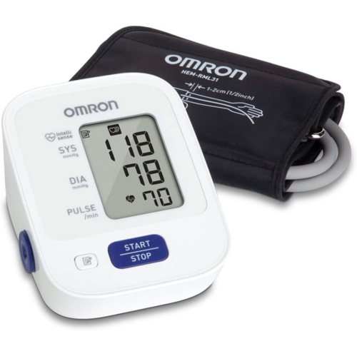 OMRON Upper Arm Cuff, Digital Blood Pressure Machine, Stores Up To 14 Readings