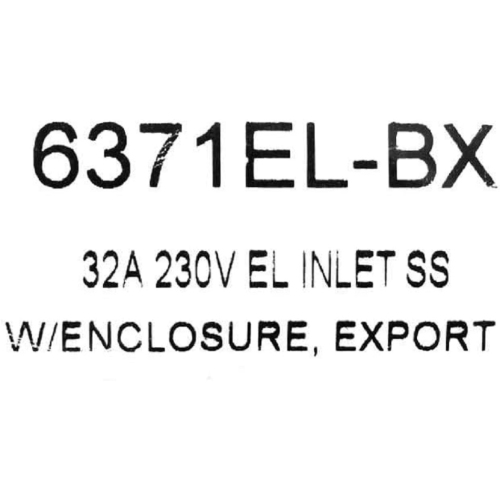 Marinco 6371EL-BX Inlet, 32A 230V, Stainless Steel