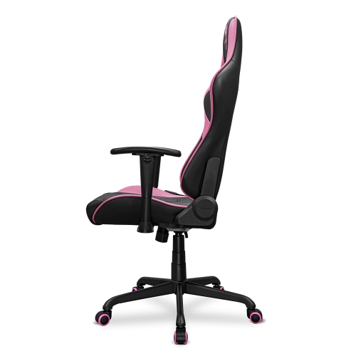 Cougar Armor Elite Office Gaming Chair - Ergonomic, High Back Premium Breathable PVC Leather Reclining Backrest Headrest & Lumbar Cushions, Pink