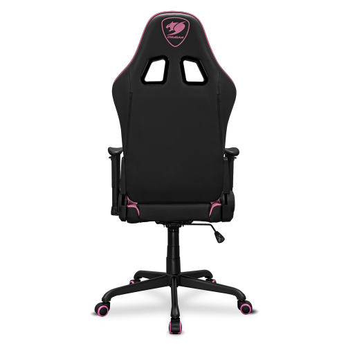 Cougar Armor Elite Office Gaming Chair - Ergonomic, High Back Premium Breathable PVC Leather Reclining Backrest Headrest & Lumbar Cushions, Pink