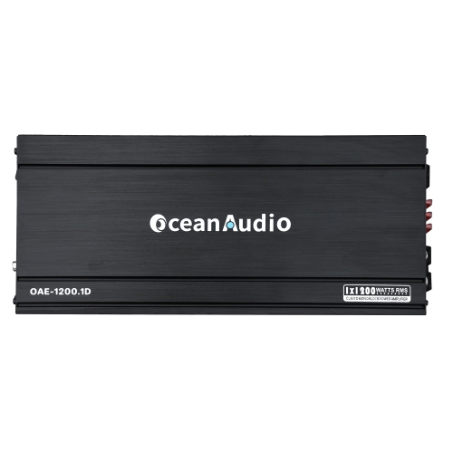 OceanAudio OAE-1200.1D Monoblock Class D Amplifier with Remote Subwoofer Level Control, 2400W