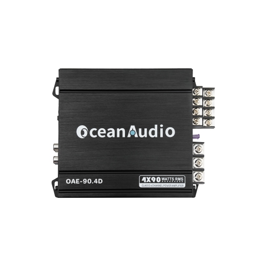 OCEANAUDIO  Oae-90.4D Compact Full-Range Class D 4 Channel Car Amplifier, 720W