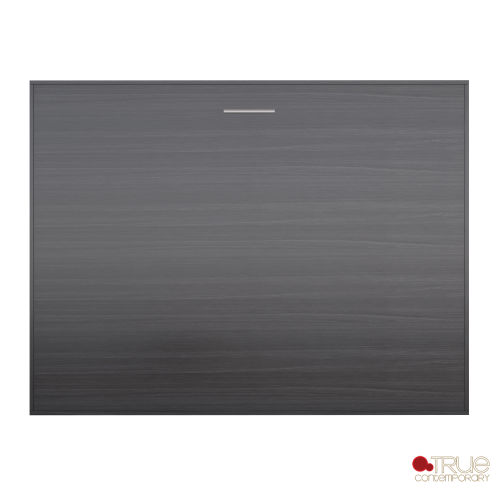 True Contemporary Heidi II Rustic Grey Horizontal Murphy Wall Pull Down Bed