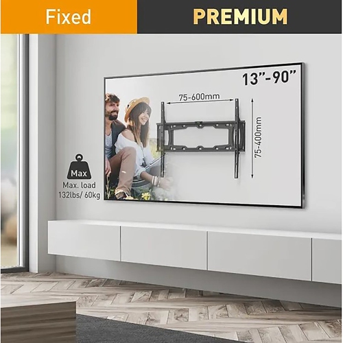 Barkan - Support fixe pour téléviseur, pour écrans de 13 à 90 po, maximum 60 kg