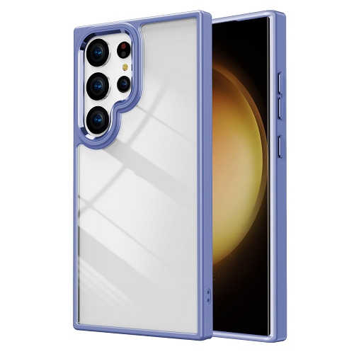 TopSave – Étui protecteur mince antichoc, couvercle arrière transparent antirayure pour Samsung Galaxy S24 Ultra, bleu pâle