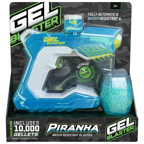 Gel Blaster Piranha Gellet Water Blaster - Blue/White