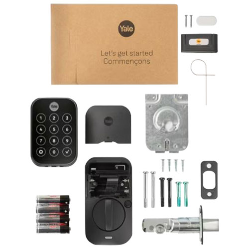 Serrure intelligente Wi-Fi à écran tactile avec pavé biométrique Assure Lock 2 de Yale - Noir