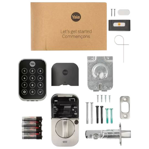 Serrure intelligente Wi-Fi à écran tactile avec pavé biométrique Assure Lock 2 de Yale - Nickel