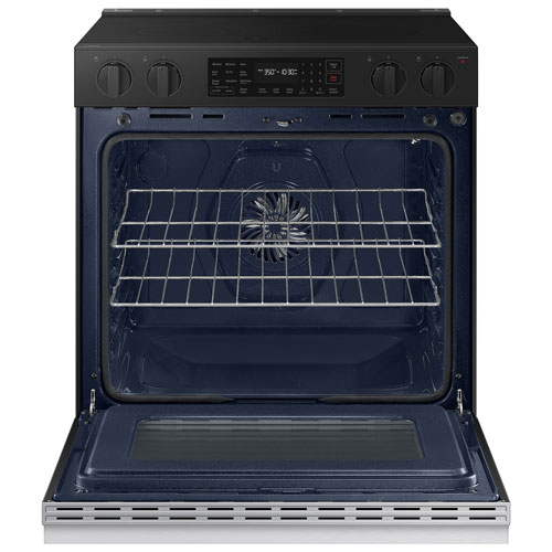 Cuisinière élec. encastrable ventilateur conv. 5 éléments 6,3 pi³ 30 po Samsung - Inox - Exclusivité Best Buy