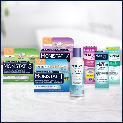 Monistat 3-Dose Yeast Infection Treatment, 3 Prefilled Applicators & External Itch Cream