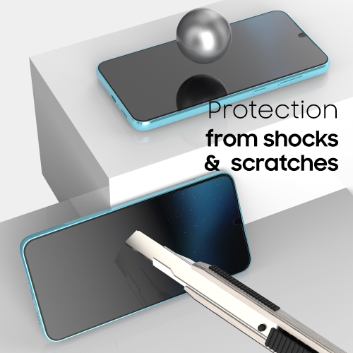 Protecteur d'écran en verre DomeGlass blanc pour Galaxy S23 plus avec lampe UV [9H verre trempé, sans bulles, trousse d'installation] - Paquet de 2