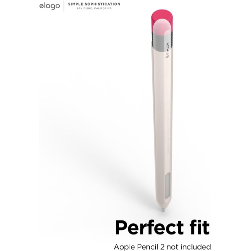 Étui à crayons classique elago compatible avec la housse de protection pour Apple Pencil de 2nd génération, silicone durable, habillage de
