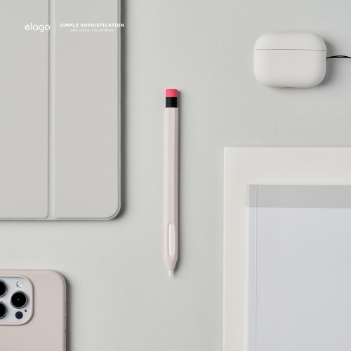 Étui à crayons classique elago compatible avec la housse de protection pour Apple Pencil de 2nd génération, silicone durable, habillage de