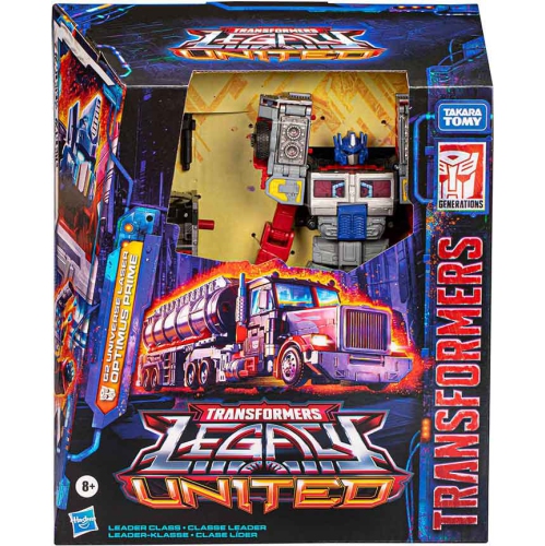 Image 1 of 4.. Transformers Legacy United 8 Inch Action Figure Leader Class - Optimus Prime