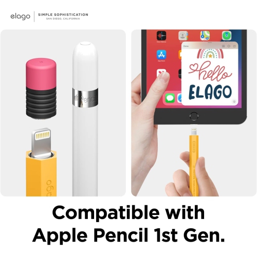 elago Classic Pencil Case Compatible with Apple Pencil 1st Generation Cover Sleeve, Classic Design, Perfect Grip, Protective Skin, Premium Silicone