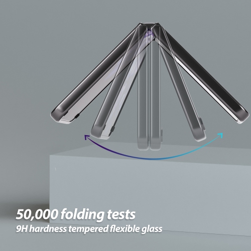 Whitestone DomeSilk Janus Ultra-thin Glass Screen Protector for Samsung Galaxy Z Flip 5 [HD clarity, full protection] - 1 Pack